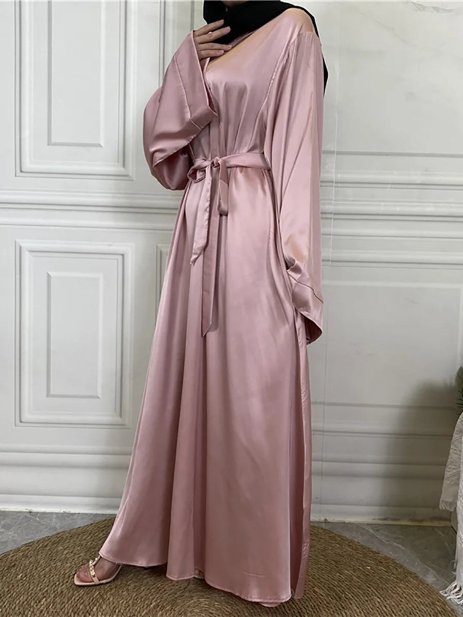 عباية محتشمة رمضان مسلم دي مود ماكسي روب تركيا قفطان ملابس إسلامية مسلمة للنساء حجاب فستان قفطان فساتين