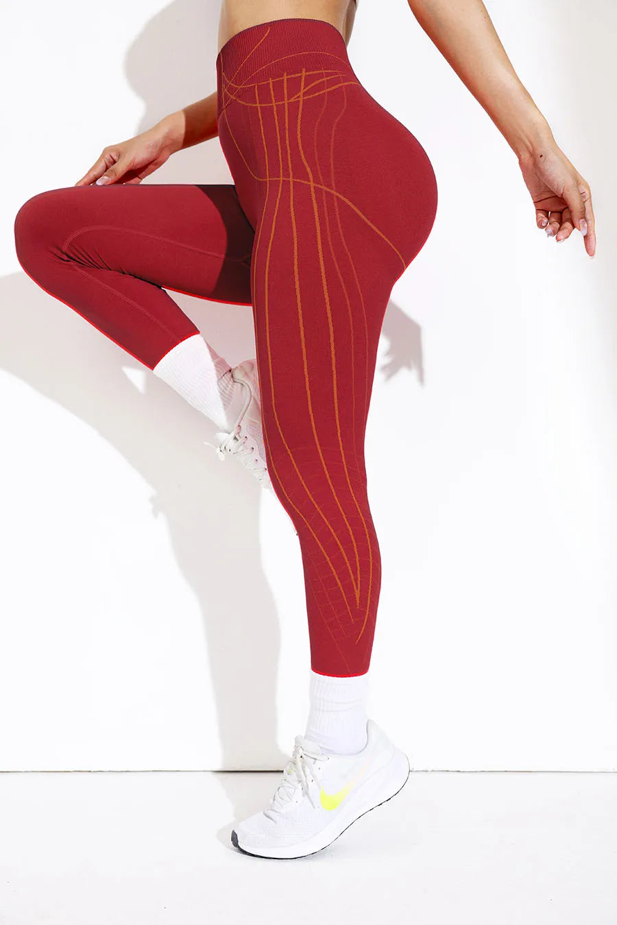 Women Sports Leggings Seamless Sportswear Woman Gym High Waist Activewear Yoga Pants w/Tummy Control Fitness Women's Trousers