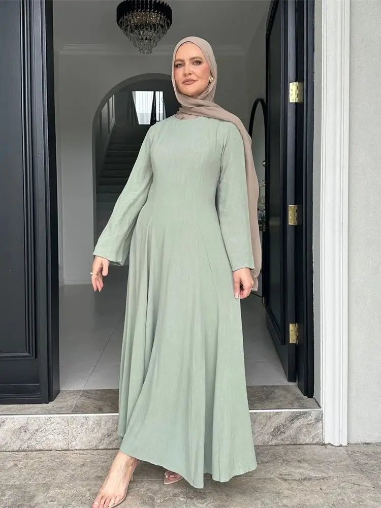 عباية رمضان متواضعة دبي فستان قفطان إسلامي إسلامي ملابس صلاة للنساء فيستدوس بارا موخير رداء قفطان ماروكين فام