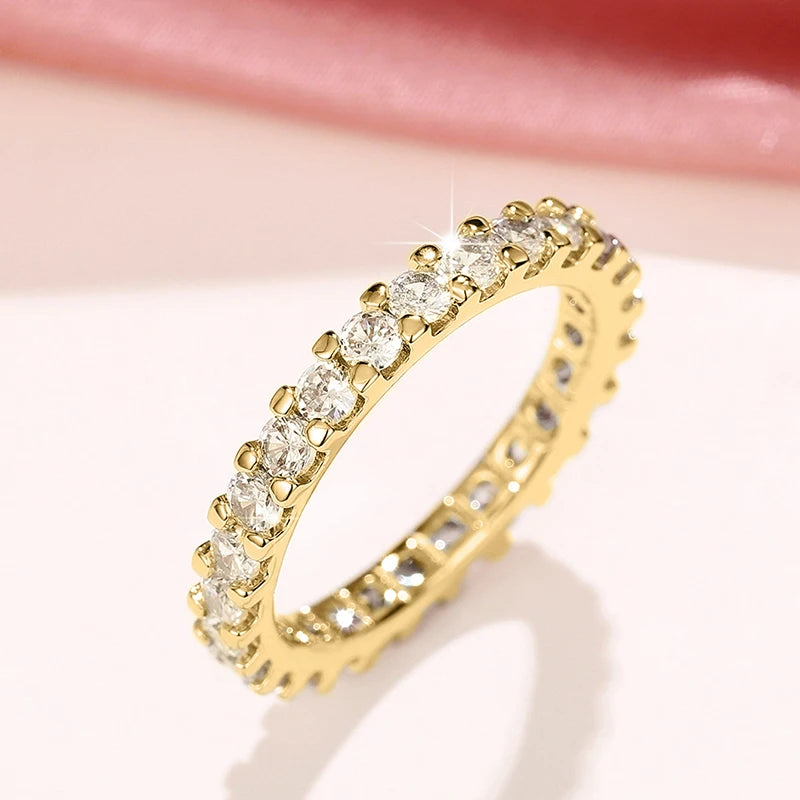 Huitan Bling Bling Promise Rings with Round CZ Delicate Low-key Wedding Ring for Women High Quality Silver Color Trendy Jewelry