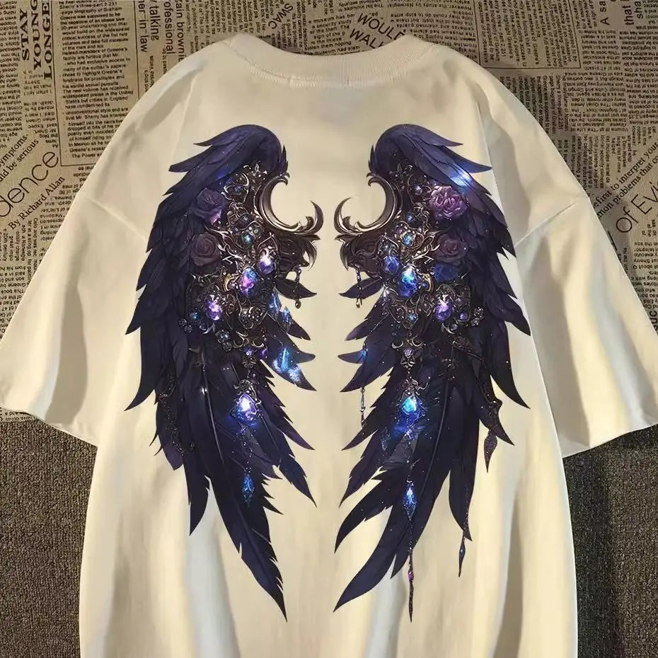 Women's T-shirt Summer Clothes Fashion Short Sleeve Tops Elegant Aesthetic Pulovers Korean T Shirt Casual Loose Cotton Graphic