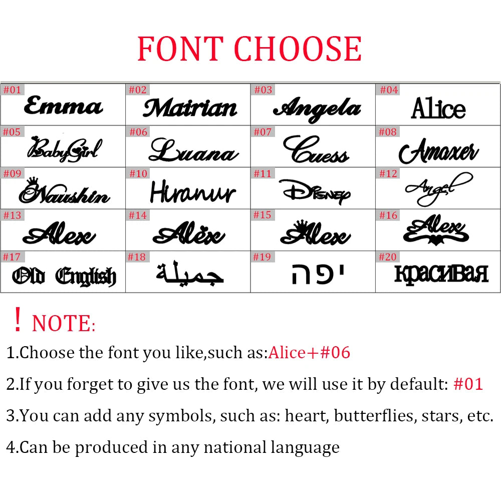 Personalized Name Necklace For Women Custom Letter Name Pendant Figaro Chain Necklace Fashion Stainless Steel Jewelry Gift