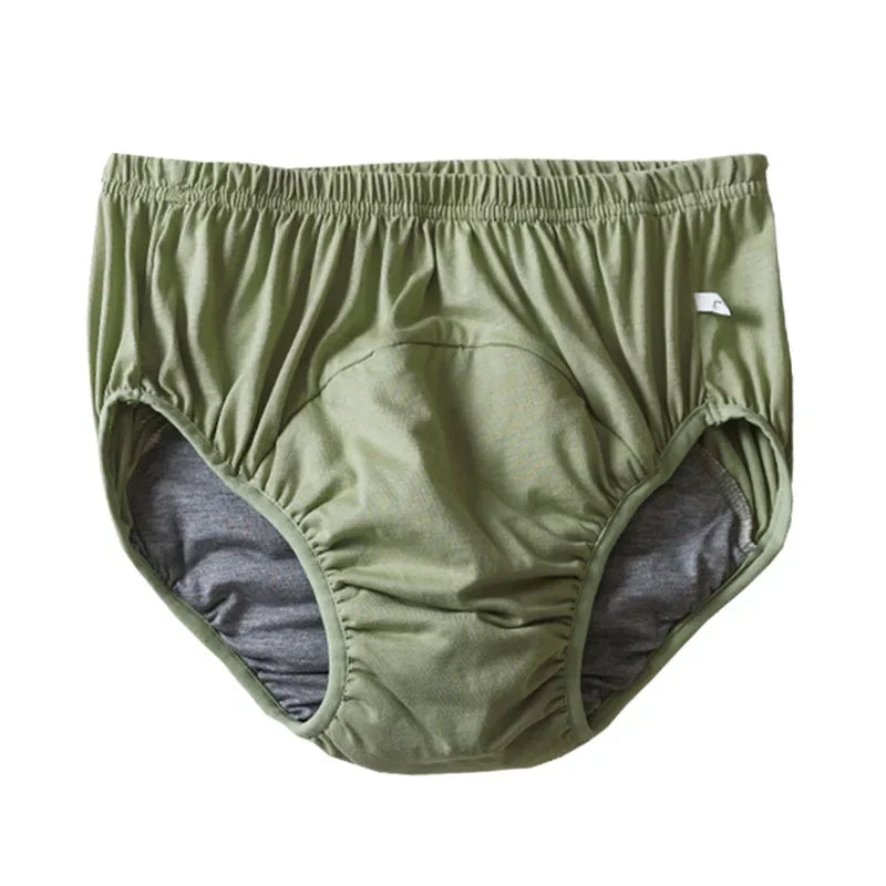Man Woman Functional Underwear for Adults Graphene Antibacterial Leakage Proof Cotton Super Absorbent Pants Middle-Aged Elderly