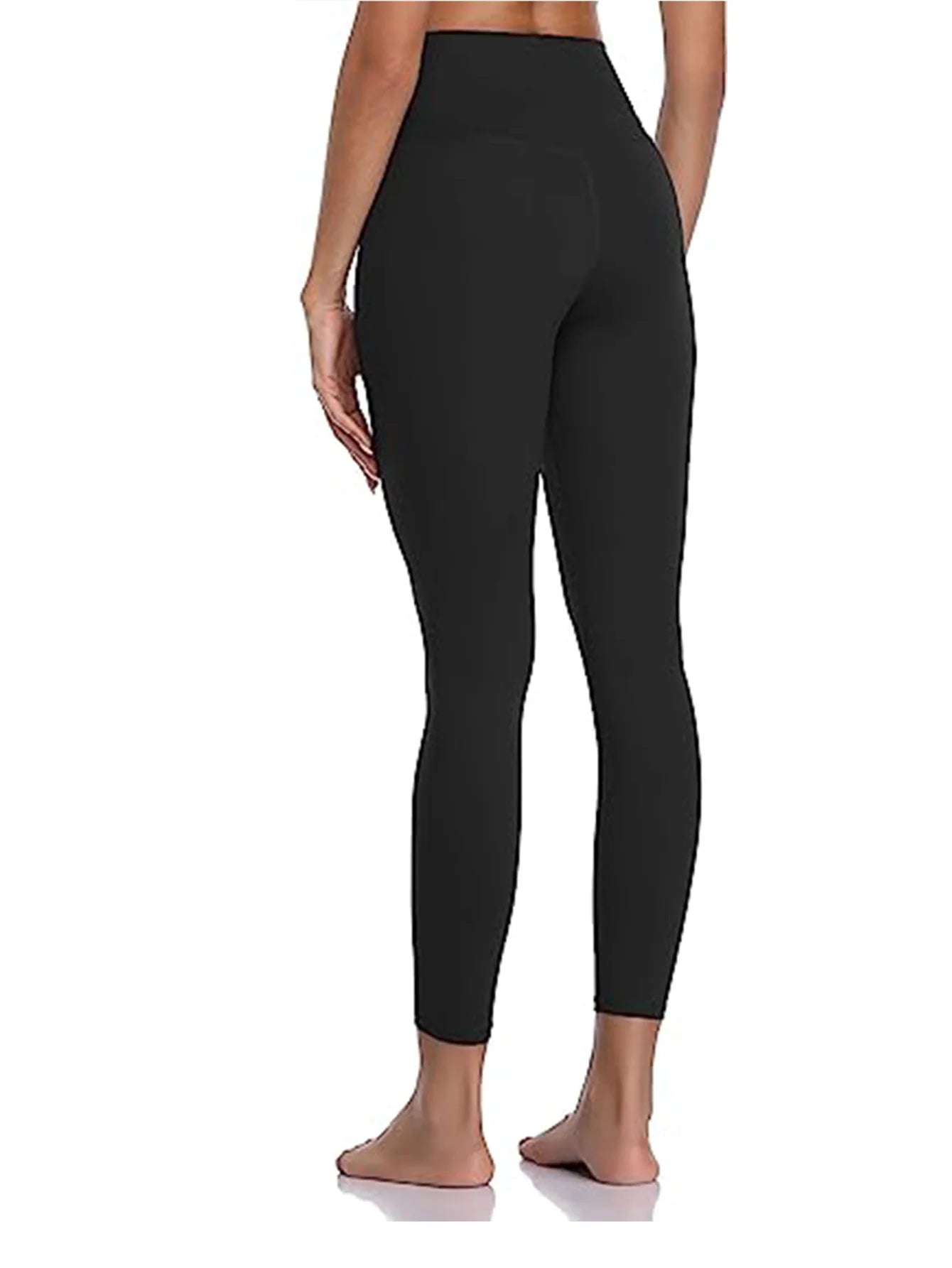 Women's Activewear: High-Waisted Yoga Leggings with Milk Silk for Sweat Absorption during Workouts