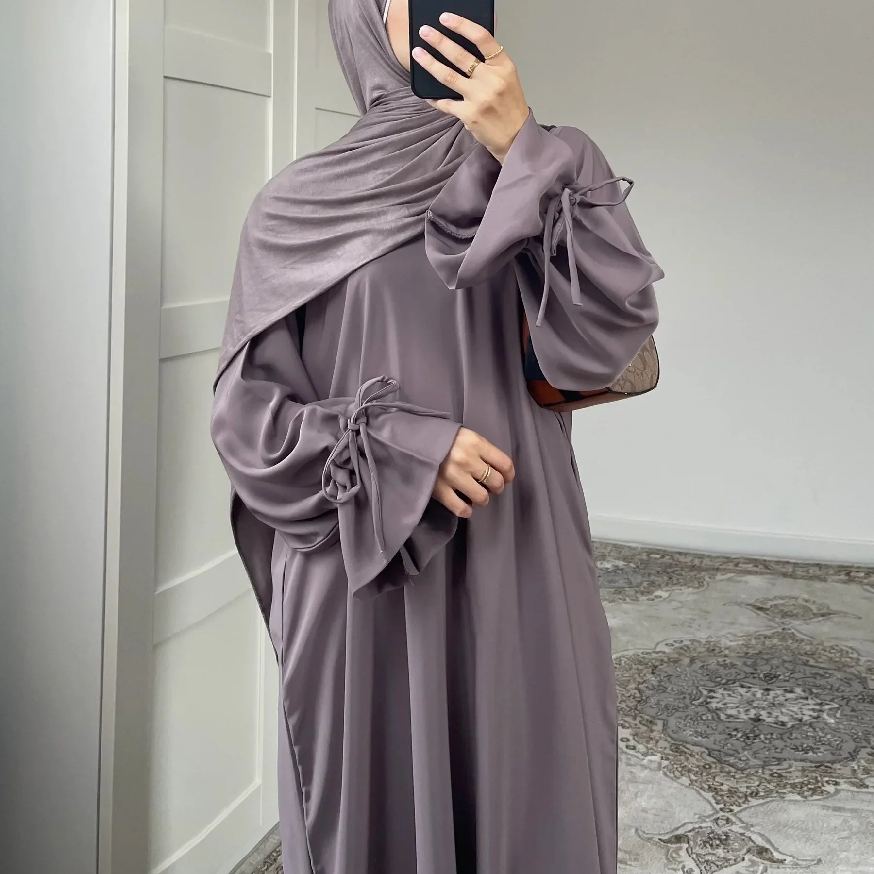 2025 Ramadan Arabic Muslim Woman Modest Dress Elegant Dubai Plain Abaya Islamic Church Clothing Fashion Loose Turkey Solid Robe