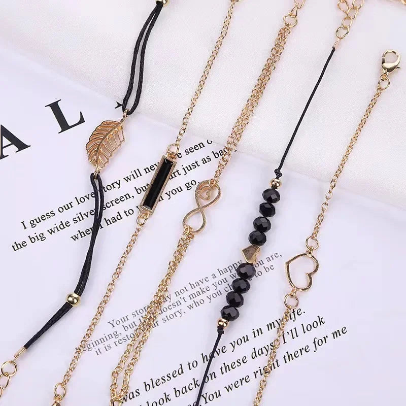 6pcs/set New Women's Rhinestone Dial Strap Quartz Watch Female Casual Heart Firework PU Leather Wrist Watch Ensemble Argent