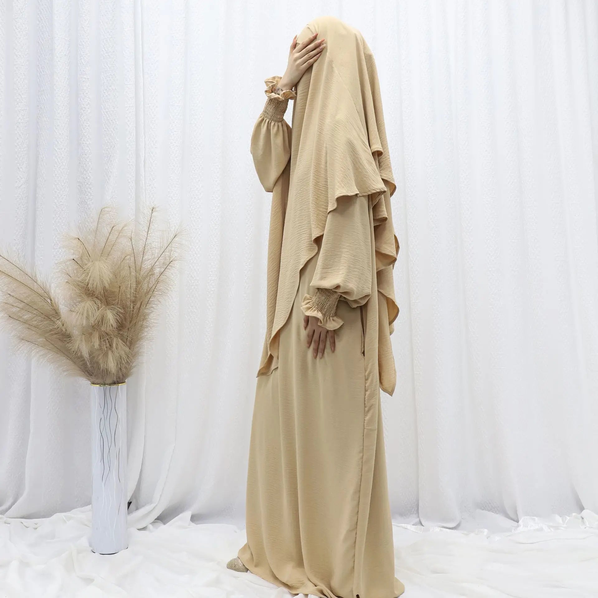 Ramadan Modest Muslim Women Dresses Headscarf Abaya Morocco Kaftan Dubai Turkey Abayas Islam Vestidos Arab Long Robe Jalabiya