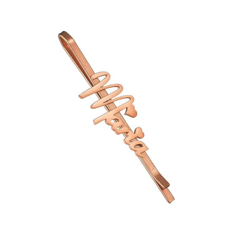 Nextvance Customized Name Hair Clips Trendy Personalized Hairpins Stainless Steel For Girl Women Head Jewelry Accessories Gifts