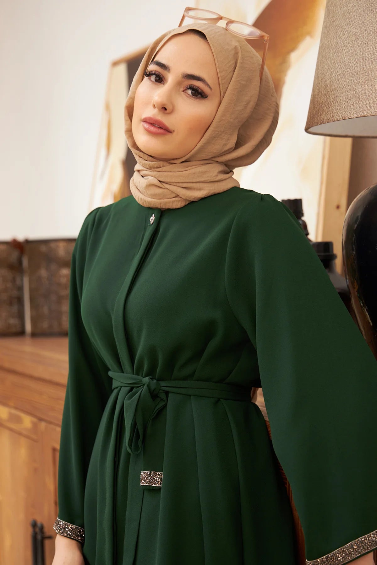 عباية رمضانية محتشمة مكونة من قطعتين، طقم إسلامي من دبي، بلوزات وسراويل، عبايات للنساء، قفطان، رداء نسائي، طقم إسلامي