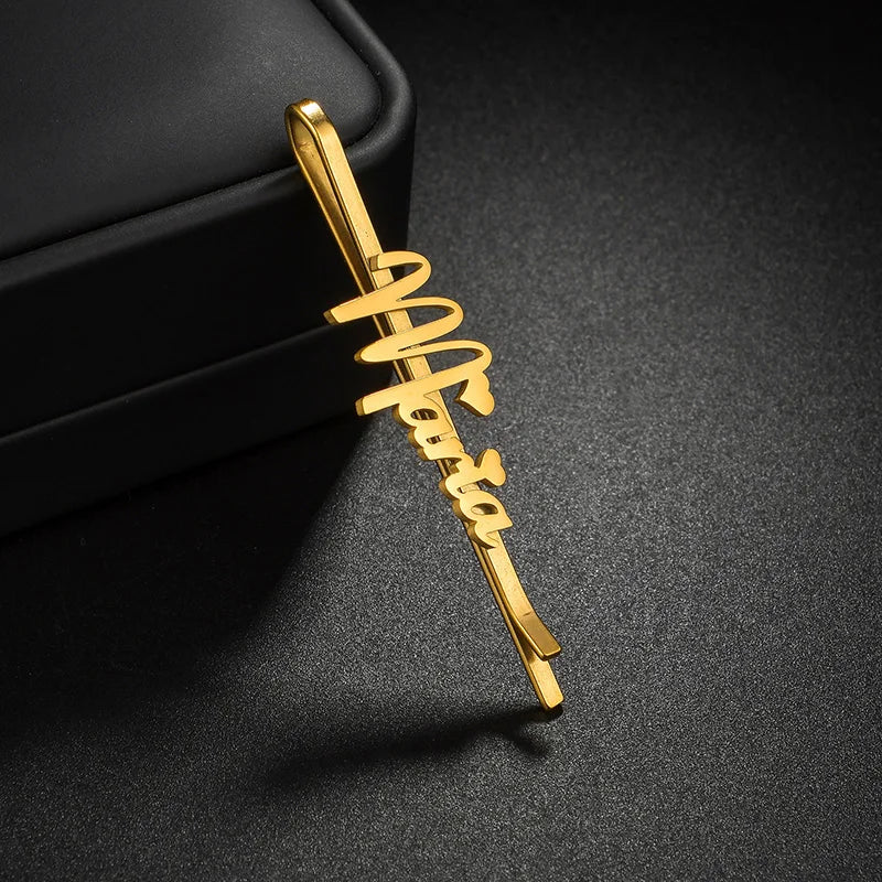 Nextvance Customized Name Hair Clips Trendy Personalized Hairpins Stainless Steel For Girl Women Head Jewelry Accessories Gifts